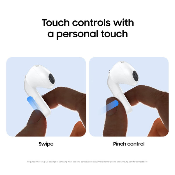 Samsung - Galaxy Buds4 Wireless Earbud Headphones - White