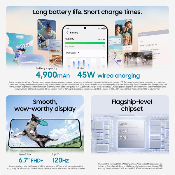 Samsung - Galaxy S26 FE 256GB - Blueberry