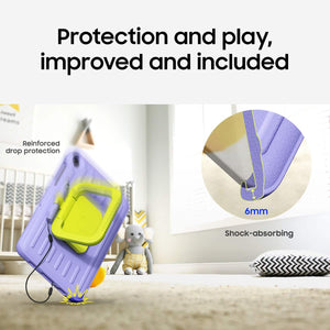 Samsung - Galaxy Tab A11+ Kids Edition 11" 128GB - Wi-Fi - Purple