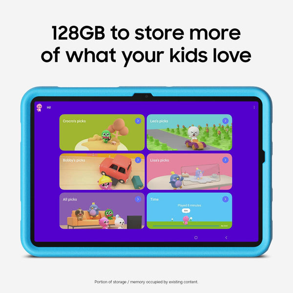 Samsung - Galaxy Tab A11+ Kids Edition 11" 128GB - Wi-Fi - Blue