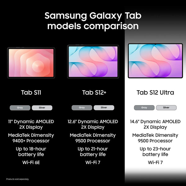 Samsung - Galaxy Tab S12 Ultra - 14.6" 256GB - Wi-Fi 7 - with S-Pen - Silver