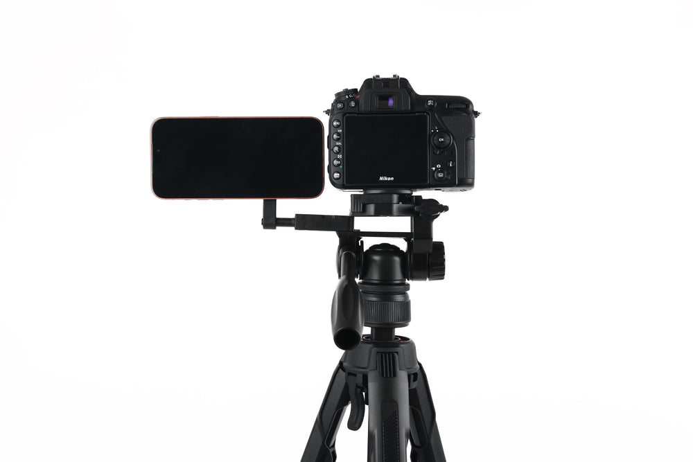 Sunpak - Creator Plus 69” Dual Camera & Smartphone Professional Pan-tilt head Tripod; Universal