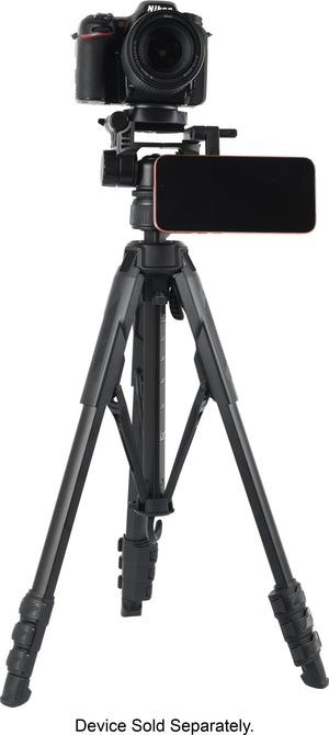Sunpak - Creator Plus 69” Dual Camera & Smartphone Professional Pan-tilt head Tripod; Universal