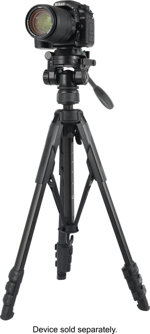 Sunpak - Creator Plus 69” Dual Camera & Smartphone Professional Pan-tilt head Tripod; Universal