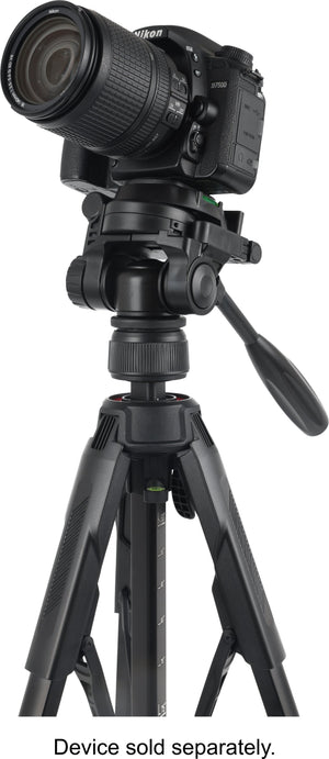 Sunpak - Creator Plus 69” Dual Camera & Smartphone Professional Pan-tilt head Tripod; Universal