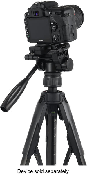 Sunpak - Creator Plus 69” Dual Camera & Smartphone Professional Pan-tilt head Tripod; Universal