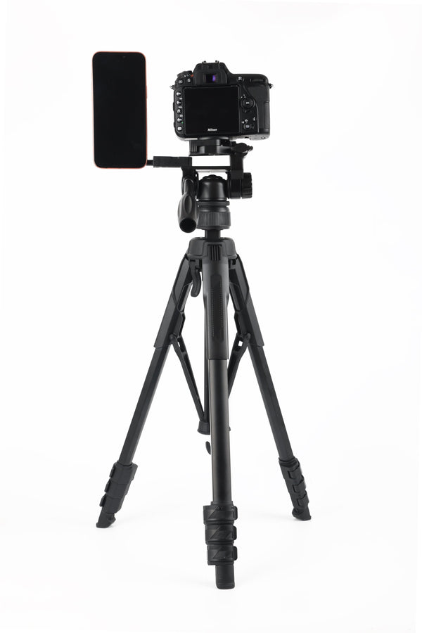 Sunpak - Creator Plus 69” Dual Camera & Smartphone Professional Pan-tilt head Tripod; Universal