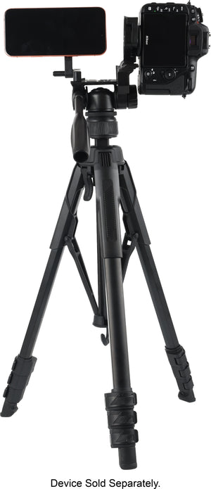 Sunpak - Creator Plus 69” Dual Camera & Smartphone Professional Pan-tilt head Tripod; Universal