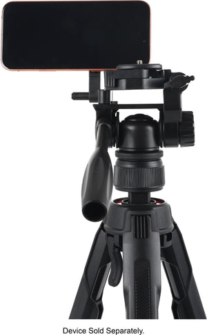 Sunpak - Creator Plus 69” Dual Camera & Smartphone Professional Pan-tilt head Tripod; Universal