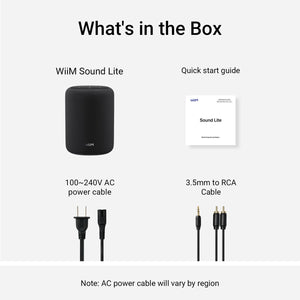 WiiM - Sound Lite Smart Speaker - Black