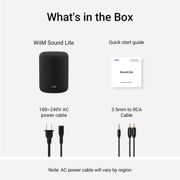 WiiM - Sound Lite Smart Speaker - Black