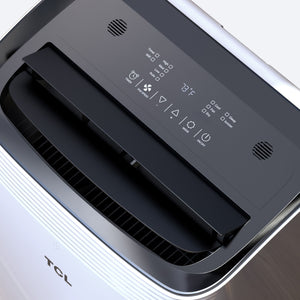 TCL - 350 Sq. Ft. 8,000 BTU Smart Portable Air Conditioner 3-in-1 with AC, Fan & Dehumidifier - White
