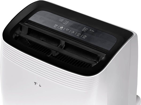 TCL - 450 Sq. Ft. 10,000 BTU Smart Portable Air Conditioner 3-in-1 with AC, Fan & Dehumidifier - White