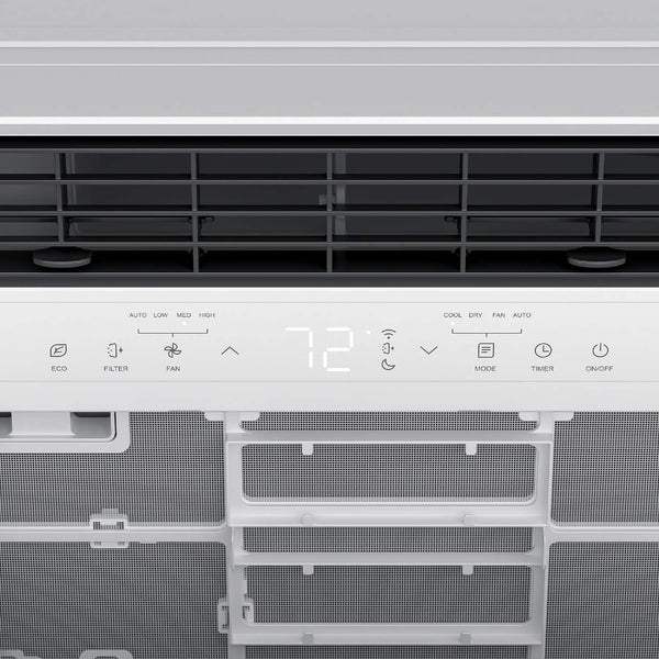 TCL - 550 Sq. Ft. 12,000 BTU Smart Window Air Conditioner, Digital, Remote Included with Remote - White