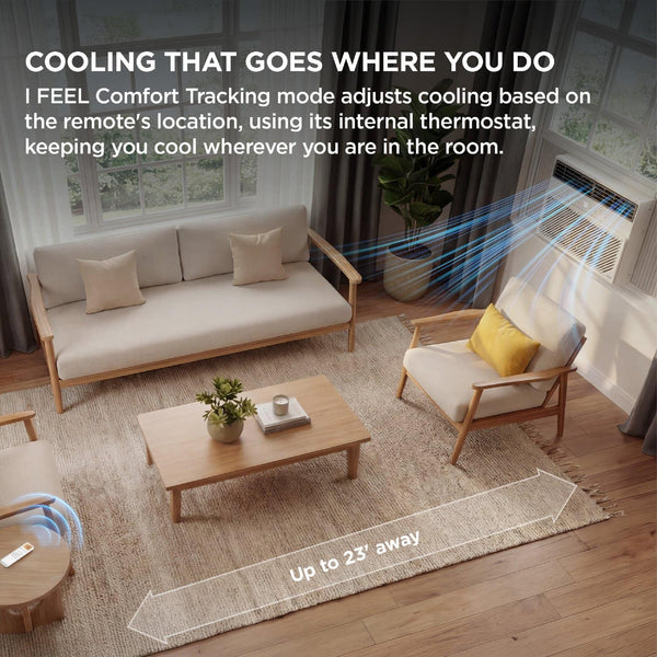 TCL - 550 Sq. Ft. 12,000 BTU Smart Window Air Conditioner, Digital, Remote Included with Remote - White