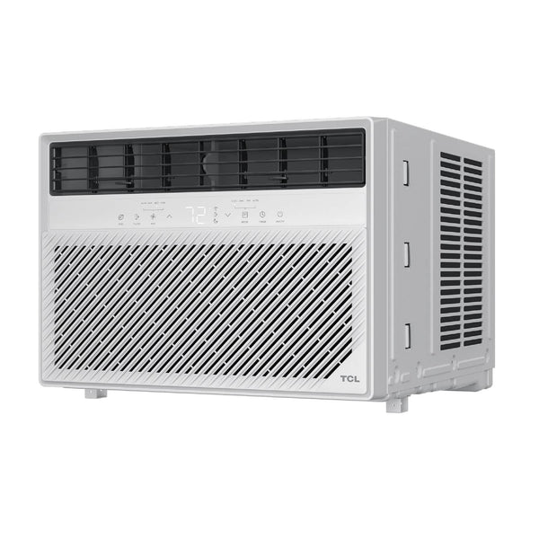 TCL - 550 Sq. Ft. 12,000 BTU Smart Window Air Conditioner, Digital, Remote Included with Remote - White
