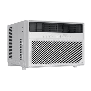 TCL - 550 Sq. Ft. 12,000 BTU Smart Window Air Conditioner, Digital, Remote Included with Remote - White