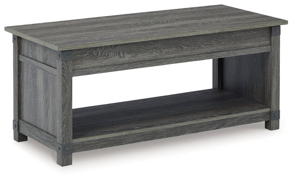 Freedan - 2 Pc. - Rect Lift Top Cocktail Table & Square End Table