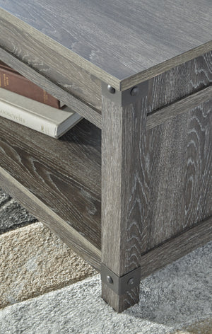 Freedan - 2 Pc. - Rect Lift Top Cocktail Table & Square End Table