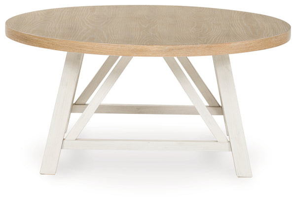 Fawndell - Occasional Table Set (Set of 3) - Antique White / Brown