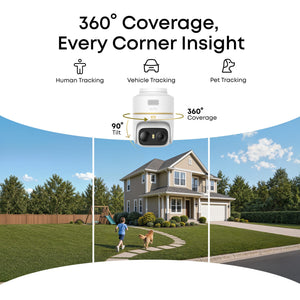 eufy - eufyCam C37 4K Security Camera Wireless with Solar Panel - White
