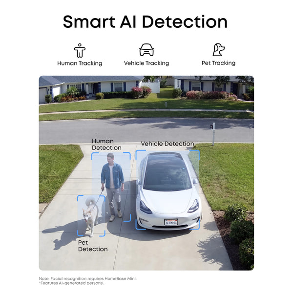 eufy - eufyCam C37 4K Security Camera Wireless with Solar Panel - White