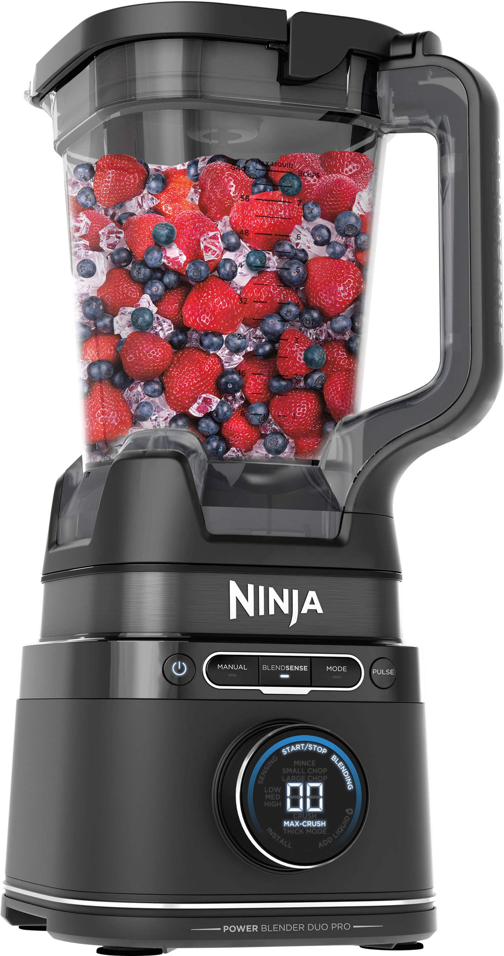 Ninja - Detect Power Blender Pro + Personal Single-Serve, BlendSense Technology, 1800PW, 72 oz. Pitcher, To-Go Cups - Black