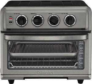 Cuisinart - Air Fryer 0.6 Cu. Ft. Toaster Oven with Grill - Black