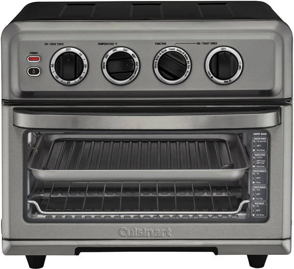 Cuisinart - Air Fryer 0.6 Cu. Ft. Toaster Oven with Grill - Black