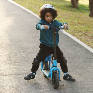 HiBoy - U2 Lite Electric Scooter for Kids, Up to 9 Mph, Neon Lights, 5 Mile Range, Electric Scooter with Seat - Blue