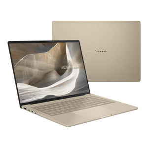ASUS - Zenbook A14 14” OLED 2K Display - Snapdragon X2 Elite 2026 - 16GB Memory - 512GB Storage - Copilot+ PC - Zabriskie Beige