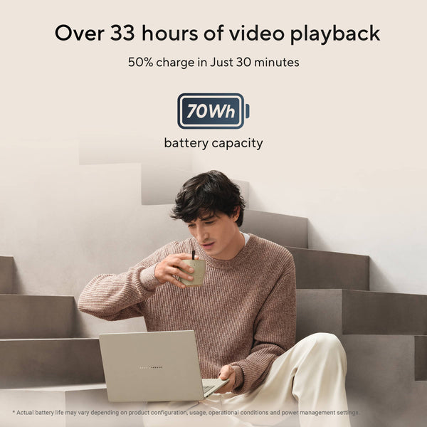 ASUS - Zenbook A14 14” OLED 2K Display - Snapdragon X2 Elite 2026 - 16GB Memory - 512GB Storage - Copilot+ PC - Zabriskie Beige