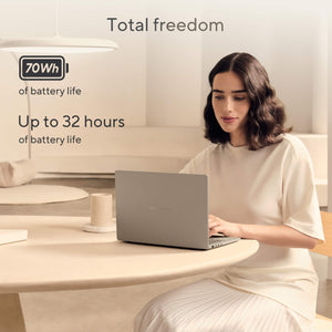 ASUS - Zenbook A14 14" 2K OLED Laptop - Snapdragon X Plus 2025 - 16GB Memory - 512GB Storage - Copilot+ PC - Zabriskie Beige