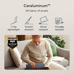 ASUS - Zenbook 14 14" 2K OLED Laptop - Snapdragon X1-26-100 (2026) - 16GB Memory - 256GB Storage - Copilot+ PC - Arctic Blue