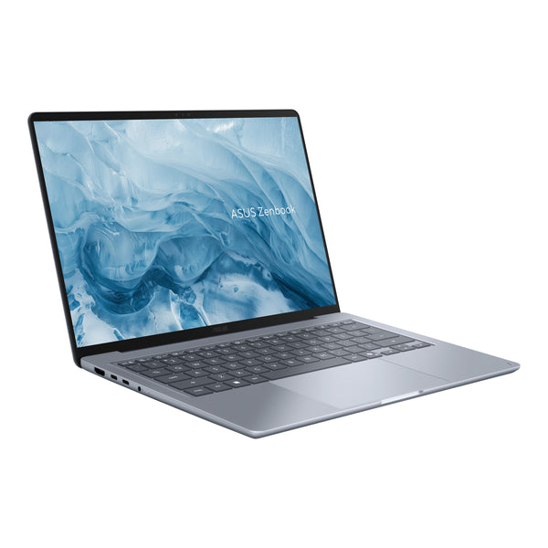ASUS - Zenbook 14 14" 2K OLED Laptop - Snapdragon X1-26-100 (2026) - 16GB Memory - 256GB Storage - Copilot+ PC - Arctic Blue