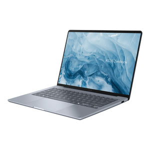 ASUS - Zenbook 14 14" 2K OLED Laptop - Snapdragon X1-26-100 (2026) - 16GB Memory - 256GB Storage - Copilot+ PC - Arctic Blue