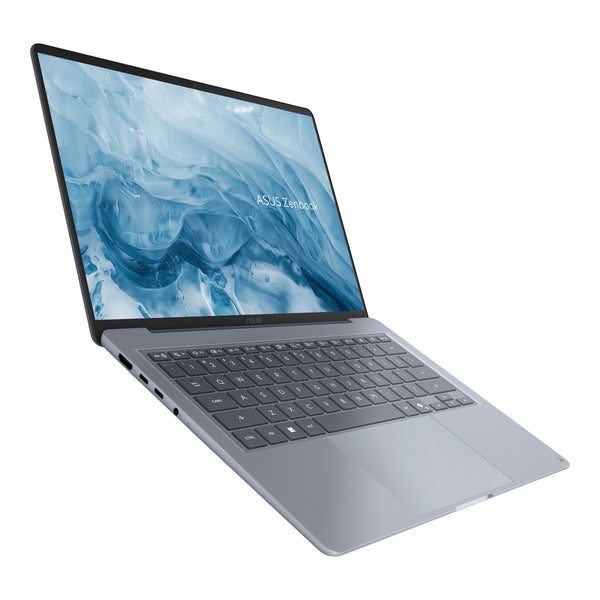ASUS - Zenbook 14 14" 2K OLED Laptop - Snapdragon X1-26-100 (2026) - 16GB Memory - 256GB Storage - Copilot+ PC - Arctic Blue