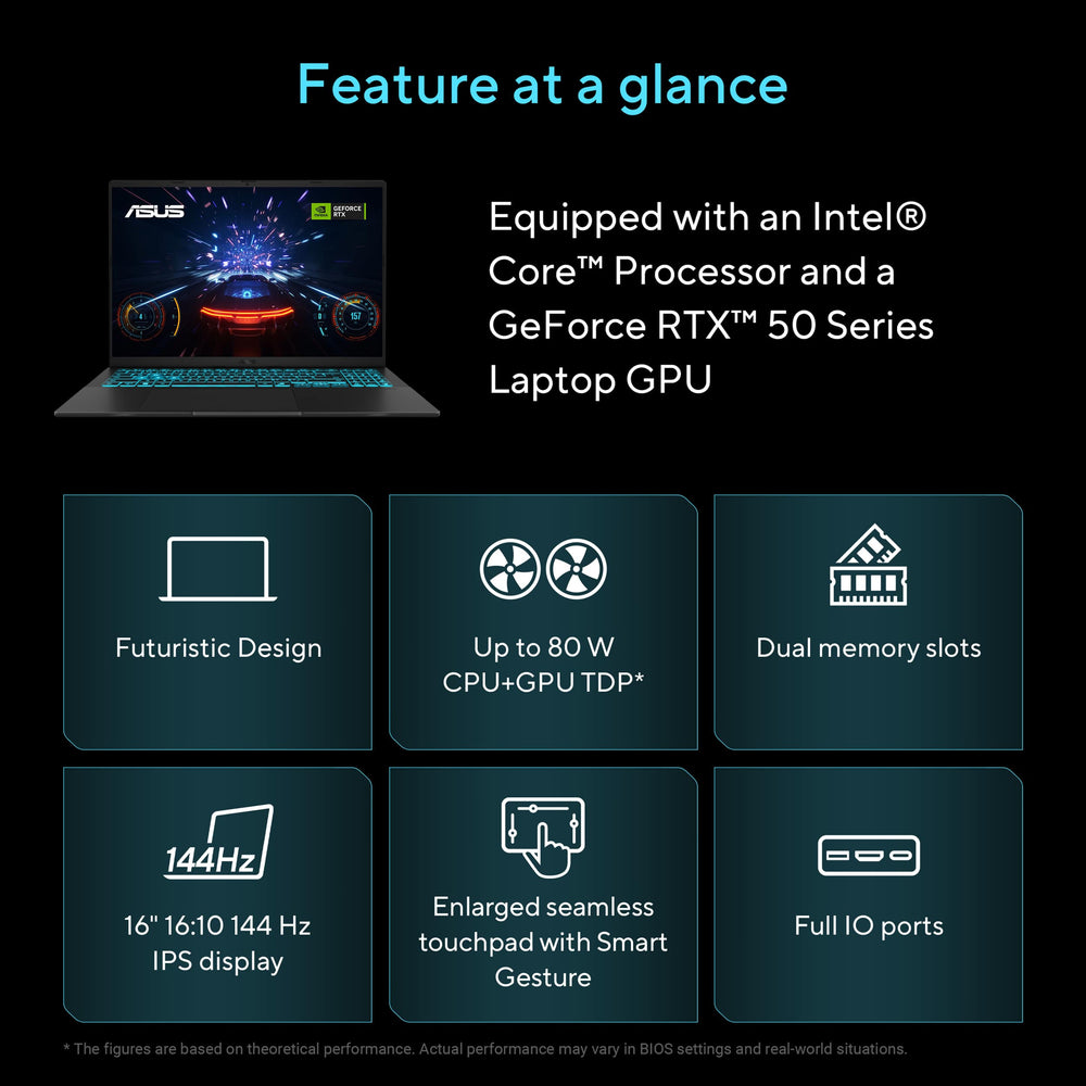 ASUS - V16 16" 2K Gaming Laptop - Intel Core 5 Processor 210H with NVIDIA GeForce RTX 3050 - 8GB Memory - 512GB SSD - Black