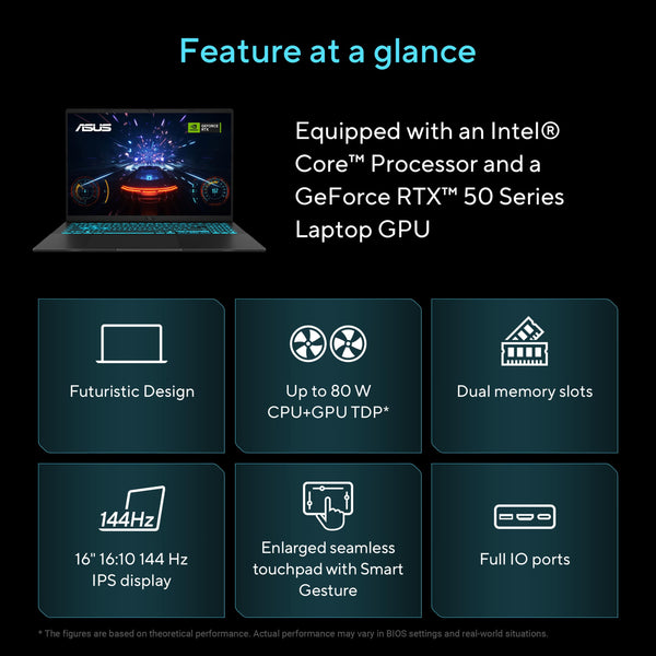 ASUS - V16 16" 2K Gaming Laptop - Intel Core 5 Processor 210H with NVIDIA GeForce RTX 3050 - 8GB Memory - 512GB SSD - Black