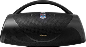 Hisense - Bluetooth Speaker VoyageBoom with rechargable battery, ambient lighting, Auracast, FM radio, IP67 - Black