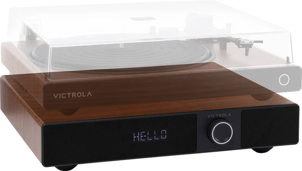 Victrola - Soundstage All in One Wireless Soundbase Speaker for Turntables - Walnut