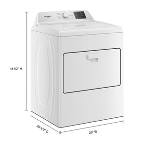 7.0 cu. ft. Electric Dryer with Adaptive Dry - Vented Top Load Matching
