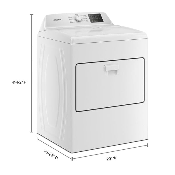 7.0 cu. ft. Electric Dryer with Adaptive Dry - Vented Top Load Matching