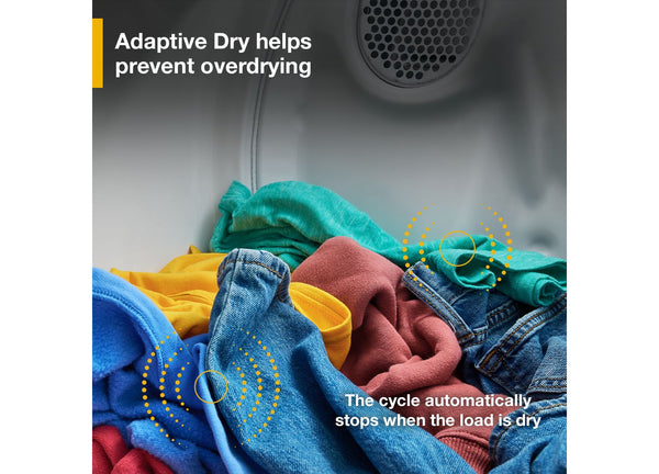 7.0 cu. ft. Electric Dryer with Adaptive Dry - Vented Top Load Matching