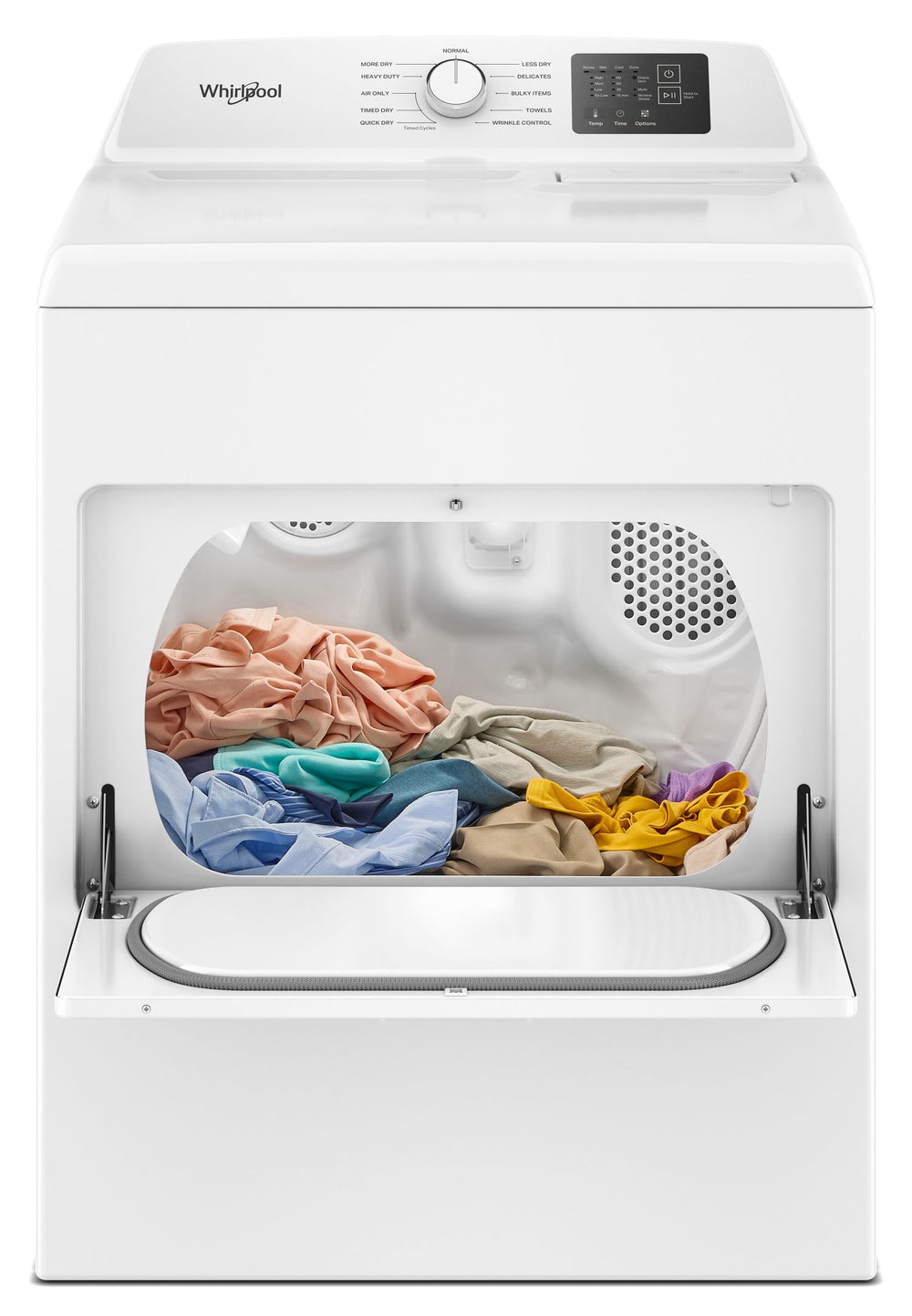 7.0 cu. ft. Electric Dryer with Adaptive Dry and Wrinkle Shield™ option - Vented Top Load Matching