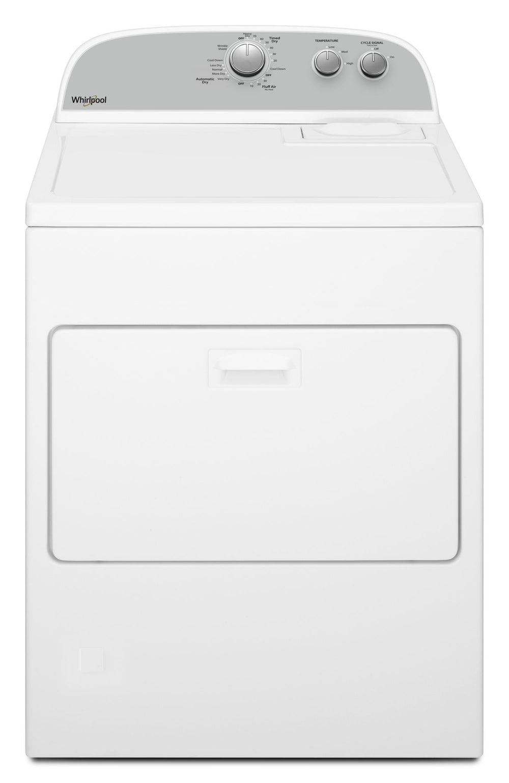 Whirlpool - 7.0 cu. ft. Top Load Electric Dryer with AutoDry™ Drying System
