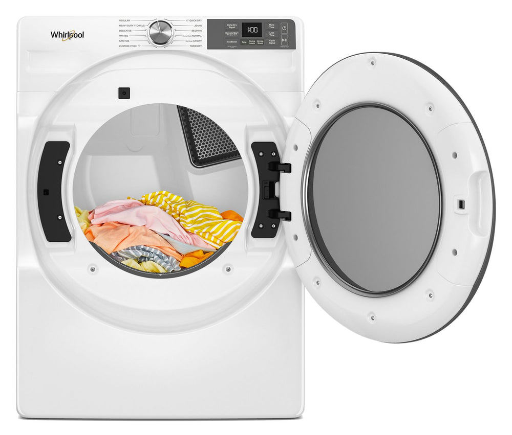 7.4 cu. ft. Smart Front Load ENERGY STAR® Electric Dryer with Wrinkle Shield™ Option #white