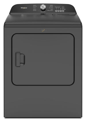 7.0 Cu. Ft. Whirlpool® Top Load Electric Dryer with Moisture Sensor #volcanoblack