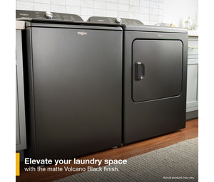 7.0 Cu. Ft. Whirlpool® Top Load Electric Dryer with Moisture Sensor #volcanoblack
