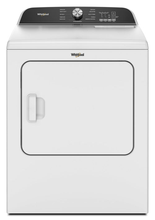 7.0 Cu. Ft. Whirlpool® Top Load Electric Dryer with Moisture Sensor #white